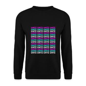 Untz Untz Untz Untz Untz Untz Untz Untz Untz Untz - Unisex Pullover - Schwarz - Vorne - Alina (178cm) & Michal (187cm)