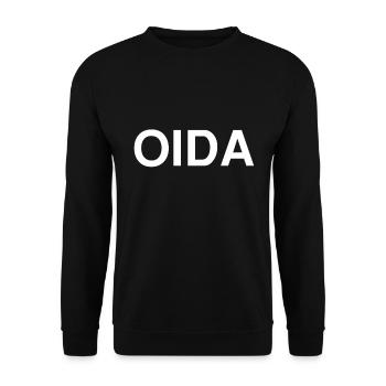 Oida - Unisex Pullover - Schwarz - Vorne - Alina (178cm) & Michal (187cm)