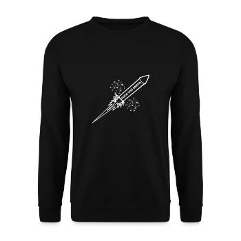 Fuck you Gr * ta pyrotechnics parody environment climate - Unisex Sweatshirt - black - Front - Alina (178cm) & Michal (187cm)