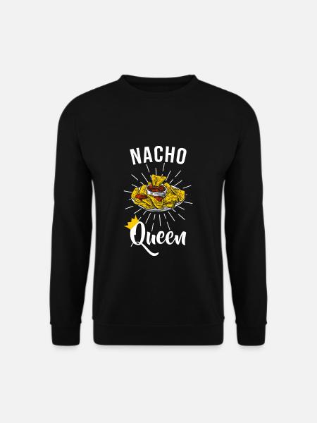Nacho Queen Mexikanische Lebensmittel Tacos Nachos - Unisex Pullover - Schwarz