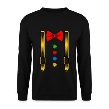 Clown costume clown carnival carnival costume - Unisex Sweatshirt - black - Front - Alina (178cm) & Michal (187cm)