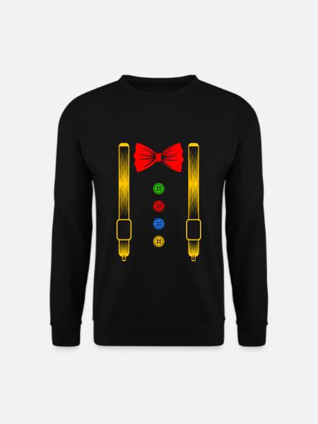 Clownskostüm Clown Fasching Karneval Kostüm - Unisex Pullover - Schwarz