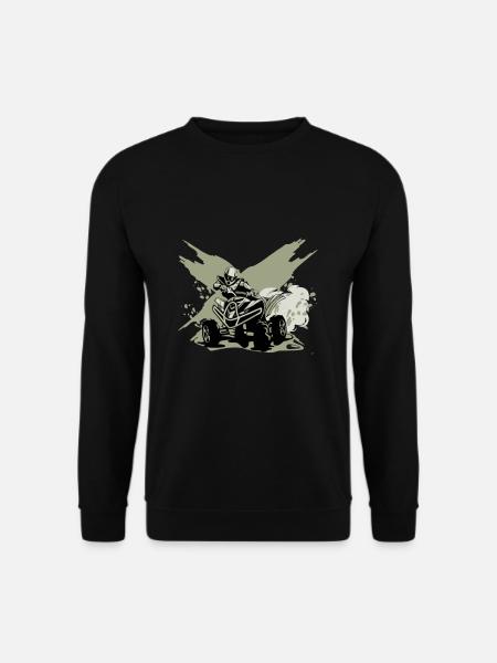 Cadeau Offroad Quad Biker Quad Driver Biker - Sweat-shirt Unisexe - noir