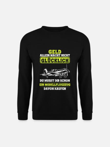 Modellflieger Modellbauer Modellbau Modellflug - Unisex Pullover - Schwarz