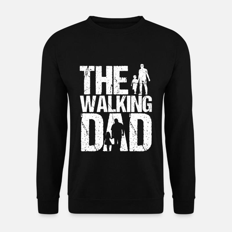 The Walking Dad T-Shirt Vintage Vatertag Geschenk - Unisex Pullover - Schwarz