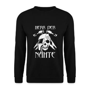 Schweißer Herr der Nähte Schweisser Meister - Unisex Pullover - Schwarz - Vorne - Alina (178cm) & Michal (187cm)