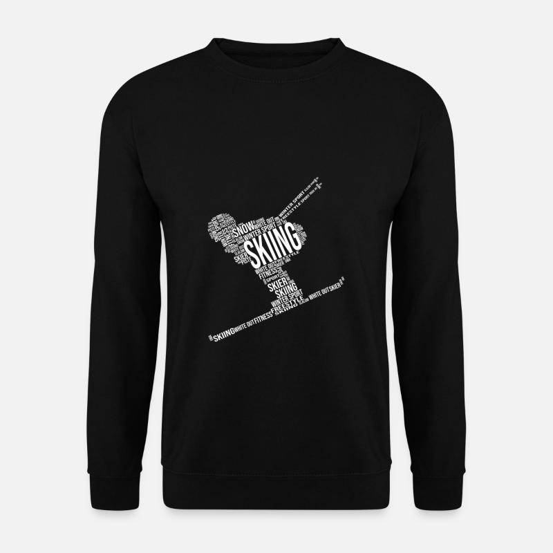 Skifahren Apres Ski lustiges Geschenk Skifahrer - Unisex Pullover - Schwarz