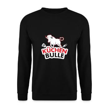 Küchenbulle Koch Küche Essen Koch Beruf - Unisex Pullover - Schwarz - Vorne - Alina (178cm) & Michal (187cm)