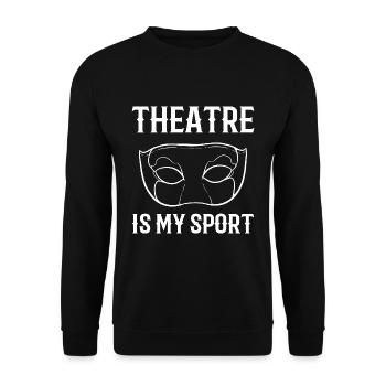 Theatre Musical - Unisex Sweatshirt - black - Front - Alina (178cm) & Michal (187cm)