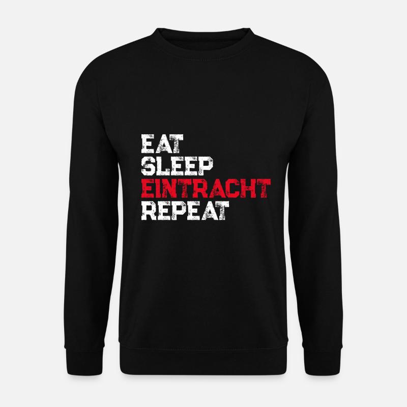 Eat, Sleep, Eintracht, Repeat - Unisex Pullover - Schwarz