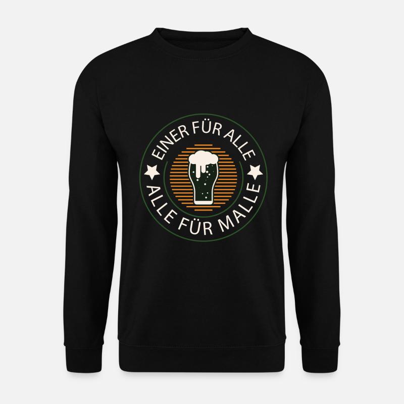 Bier-Musketier - Unisex Pullover - Schwarz