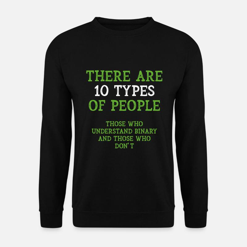 Binary Types - Unisex Pullover - Schwarz