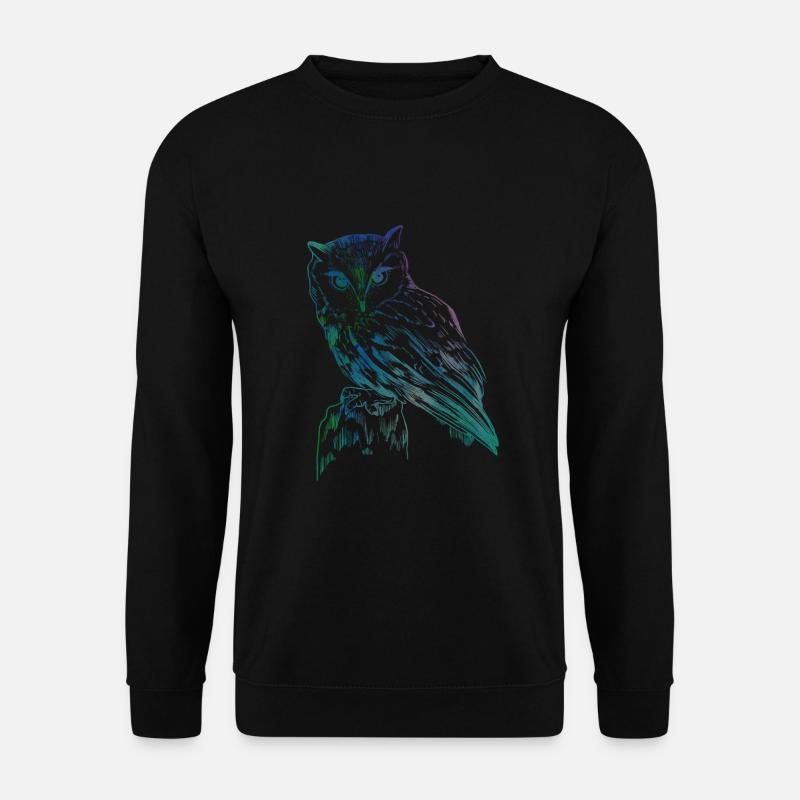 owl - Unisex Sweatshirt - black