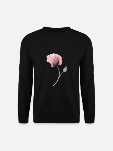 Blume - Unisex Pullover - Schwarz