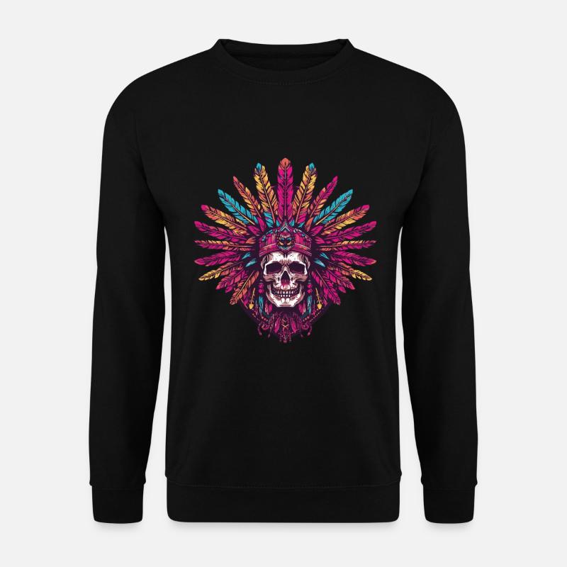 Indian Skeleton - Unisex Sweatshirt - black