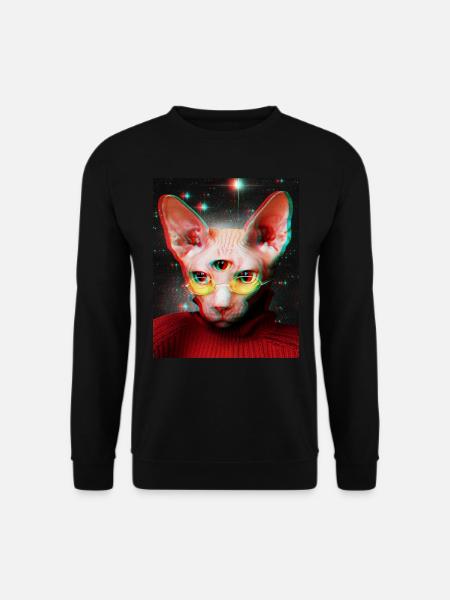 Chat - Sweat-shirt Unisexe - noir