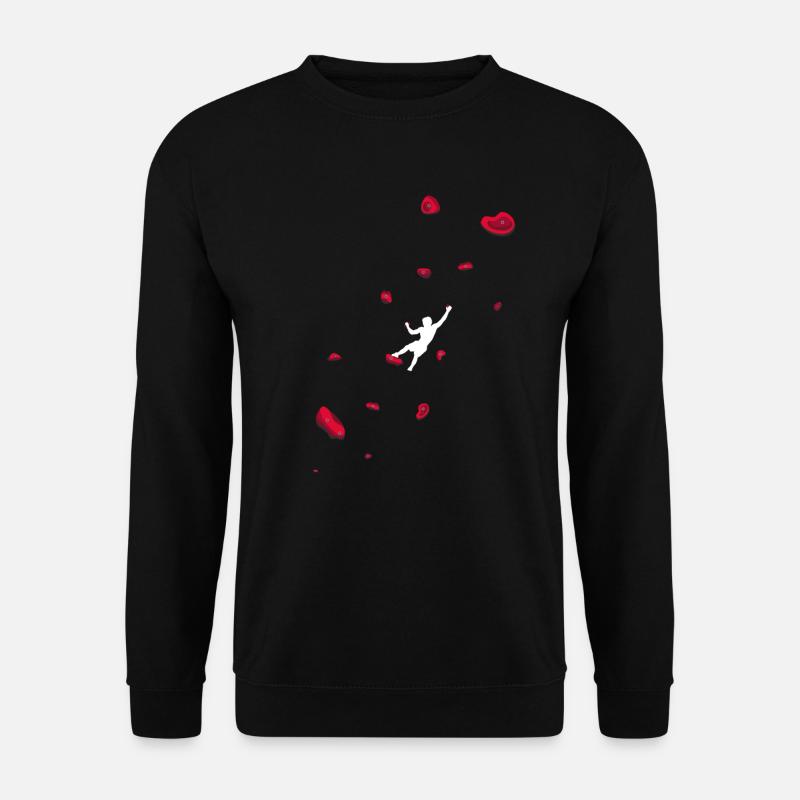 Klettern Boulderwand Felskletterer Bouldern - Unisex Pullover - Schwarz