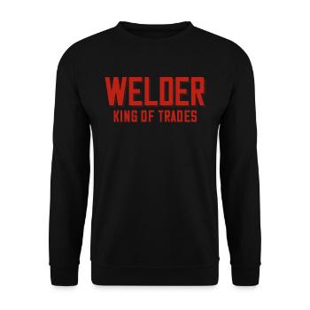 Welder saying for proud metal workers and - Unisex Sweatshirt - black - Front - Alina (178cm) & Michal (187cm)