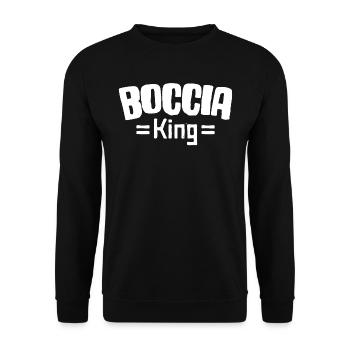 Boccia Player Legend Boccia King Balls Boccia - Unisex Sweatshirt - black - Front - Alina (178cm) & Michal (187cm)