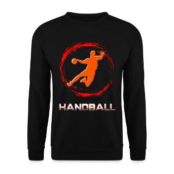 Handball - Unisex Sweatshirt - black - Front - Alina (178cm) & Michal (187cm)