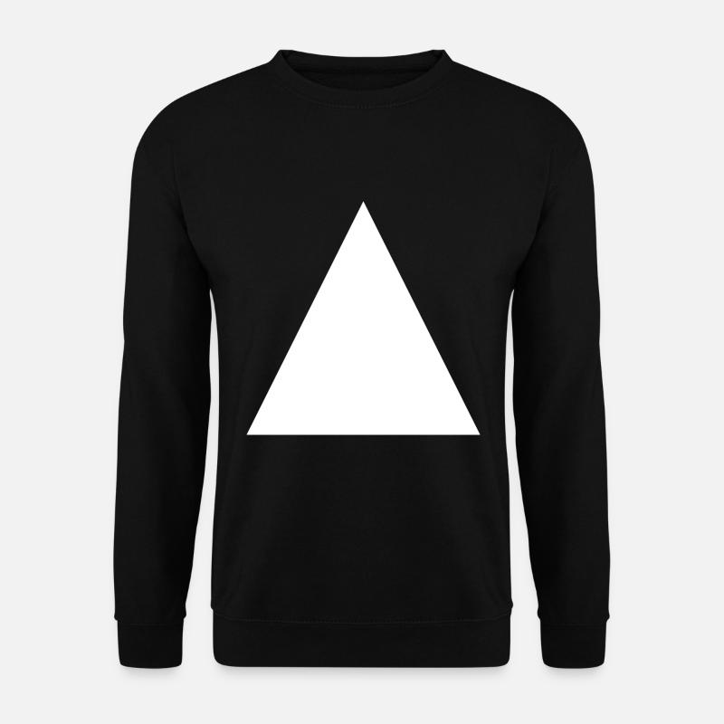 Triangle white - Unisex Sweatshirt - black