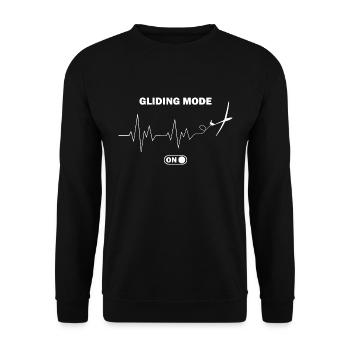 Mode Glider Gliding sur Gift - Sweat-shirt Unisexe - noir - Devant - Alina (178cm) & Michal (187cm)