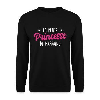 La Petite Princesse de Marraine - Sweat-shirt Unisexe - noir - Devant - Alina (178cm) & Michal (187cm)