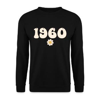 1960 - Gift born in 1960 - Unisex Sweatshirt - black - Front - Alina (178cm) & Michal (187cm)