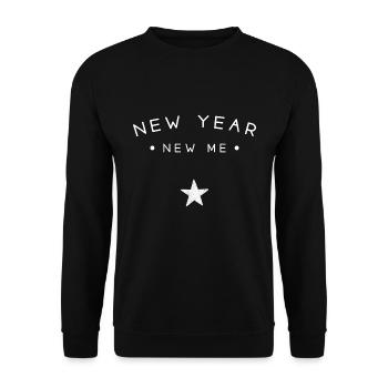 Neues Jahr, neues Ich - Unisex Pullover - Schwarz - Vorne - Alina (178cm) & Michal (187cm)