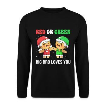 Révélation du sexe de Noël - Sweat-shirt Unisexe - noir - Devant - Alina (178cm) & Michal (187cm)