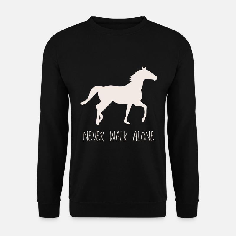 Pferdemädchen auf einem Pferd Geschenk für Mädchen - Unisex Pullover - Schwarz