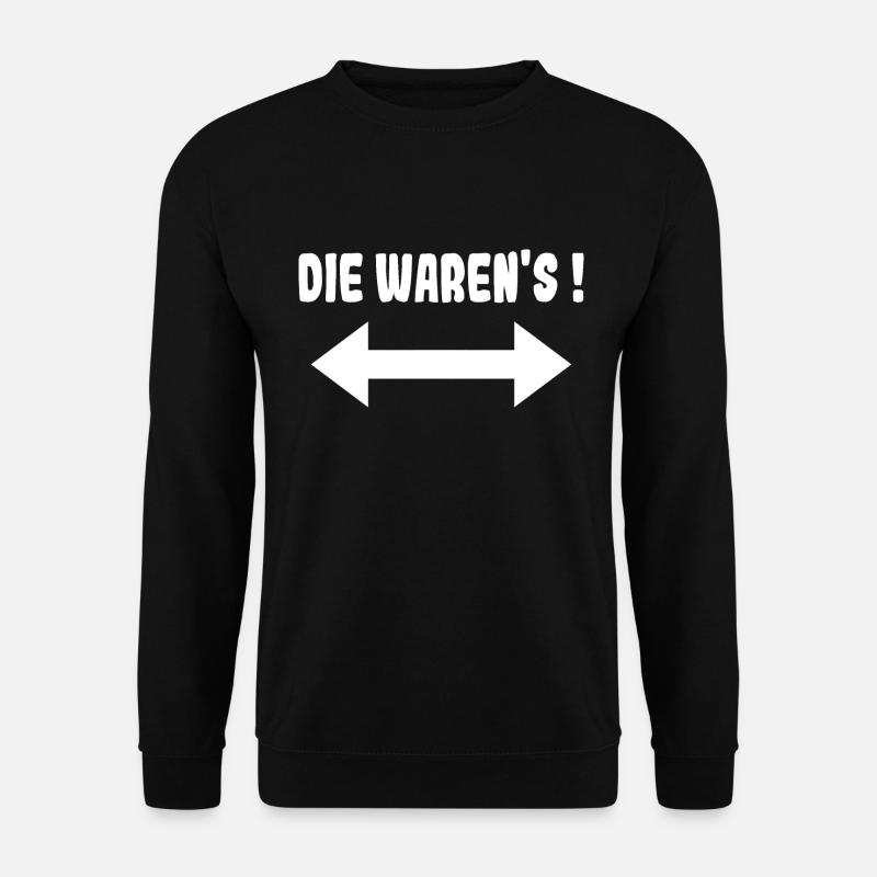 Die Warens Partnerlook Drillinge - Unisex Pullover - Schwarz