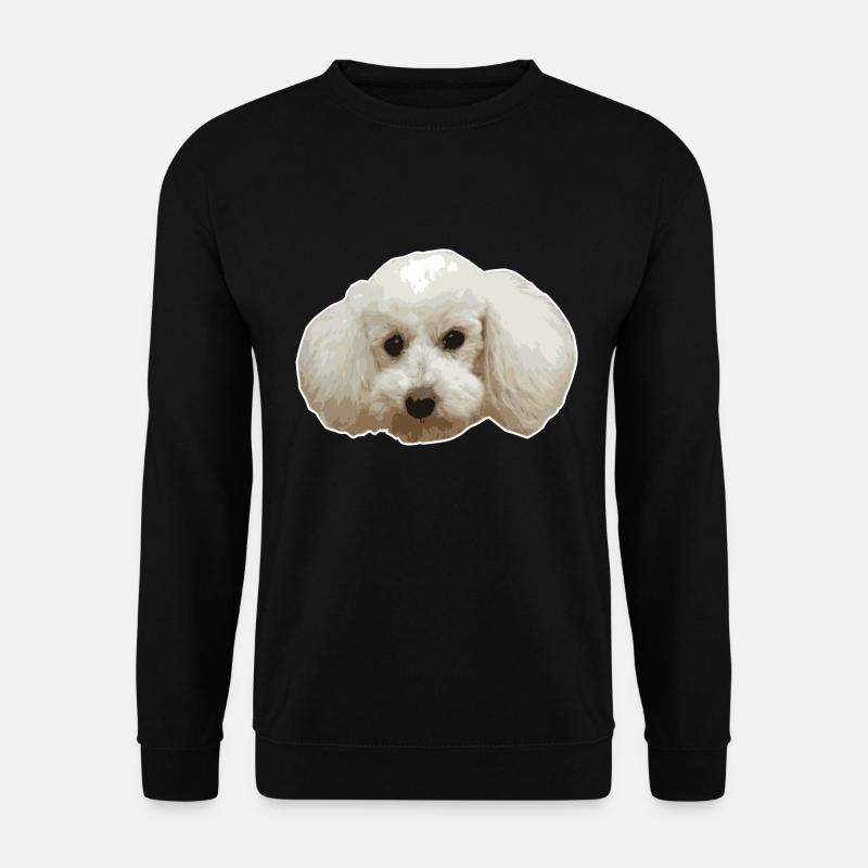 Pudel - Hundehalter, Hund, Spaziergang - Unisex Pullover - Schwarz