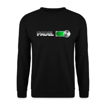 Padel Cadeau pour joueurs de padel - Sweat-shirt Unisexe - noir - Devant - Alina (178cm) & Michal (187cm)