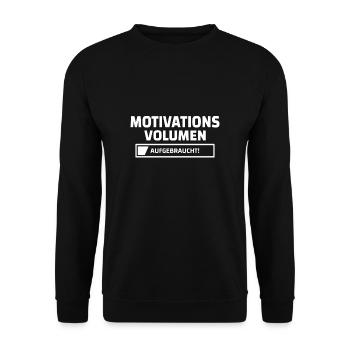Motivation depleted procrastinating student - Unisex Sweatshirt - black - Front - Alina (178cm) & Michal (187cm)