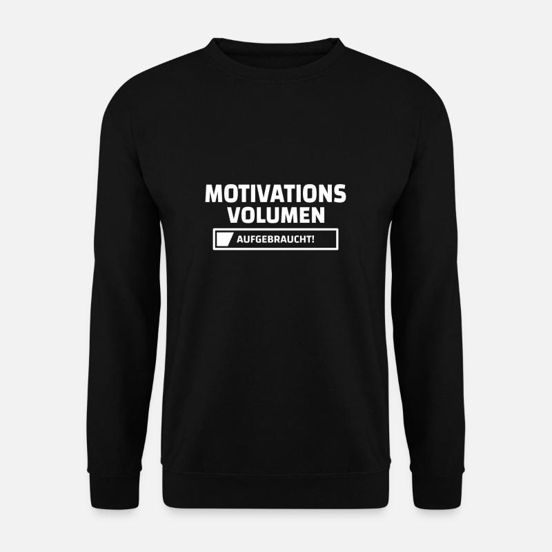Motivation depleted procrastinating student - Unisex Sweatshirt - black