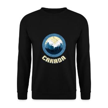 Canada - Unisex Sweatshirt - black - Front - Alina (178cm) & Michal (187cm)