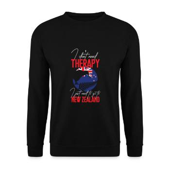 Neuseeland - Unisex Pullover - Schwarz - Vorne - Alina (178cm) & Michal (187cm)