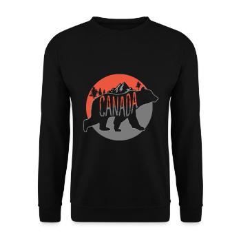 Canada - Sweat-shirt Unisexe - noir - Devant - Alina (178cm) & Michal (187cm)