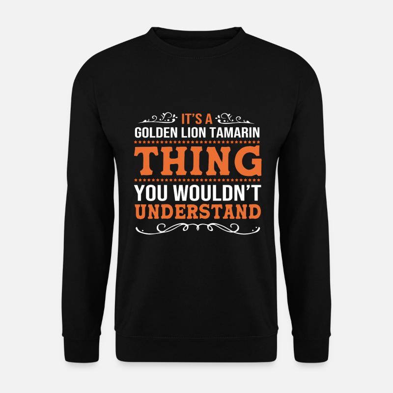 Tamarin Affe - Unisex Pullover - Schwarz