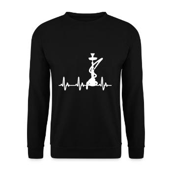 Cadeau de narguilé - Sweat-shirt Unisexe - noir - Devant - Alina (178cm) & Michal (187cm)