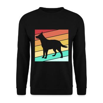 Bouvier australien chien - Sweat-shirt Unisexe - noir - Devant - Alina (178cm) & Michal (187cm)