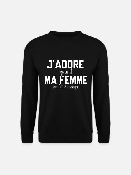 Macho beauf homme cadeau drôle cuisine - Sweat-shirt Unisexe - noir