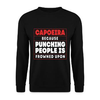 Capoeira - Unisex Sweatshirt - black - Front - Alina (178cm) & Michal (187cm)
