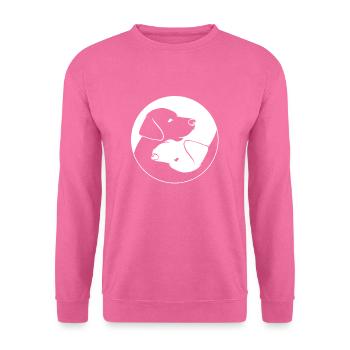 Yin Yang Labrador - Labbi - Geschenkidee - Unisex Pullover - Pink - Vorne