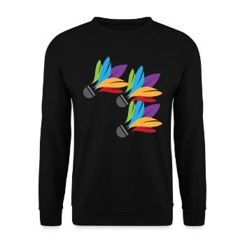 Federbälle - Unisex Pullover - Schwarz - Vorne - Alina (178cm) & Michal (187cm)