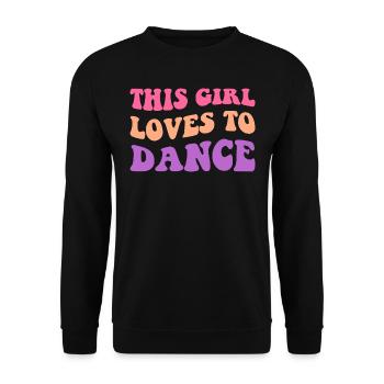 Cette fille aime danser I - Sweat-shirt Unisexe - noir - Devant - Alina (178cm) & Michal (187cm)