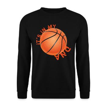 Funny basketball phrase - Unisex Sweatshirt - black - Front - Alina (178cm) & Michal (187cm)