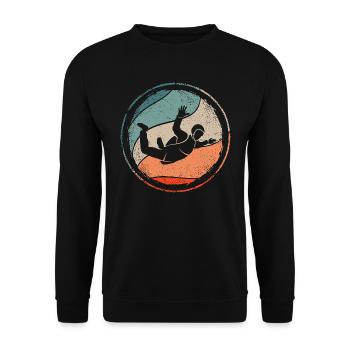 Parachutistes parachutistes parachutistes - Sweat-shirt Unisexe - noir - Devant - Alina (178cm) & Michal (187cm)