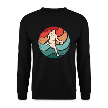Basketball player Basketball player Women Basketball - Unisex Sweatshirt - black - Front - Alina (178cm) & Michal (187cm)